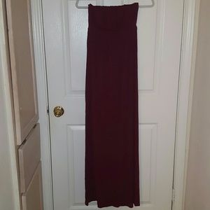 Strapless maxi dress