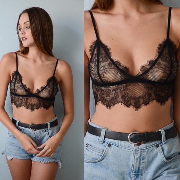 🖤 Sexy Sheer Lace Bralette 🖤 - Picture 2 of 5