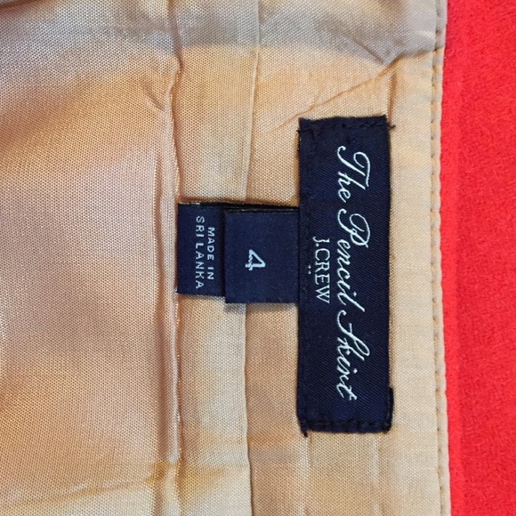 J.Crew Wool Pencil skirt sz 4 - Picture 3 of 4