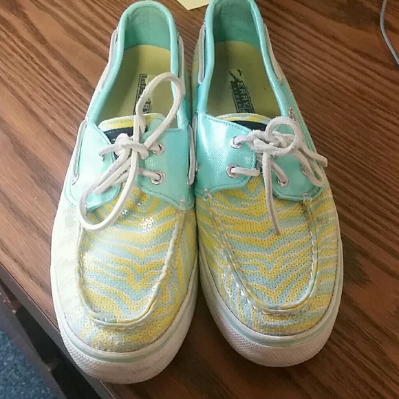 Zebra Sperry shoes