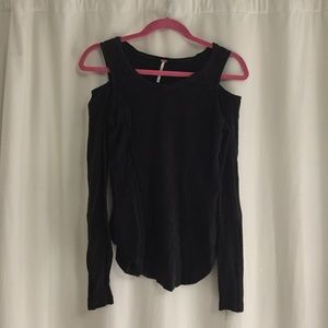 Free People cold shoulder top.