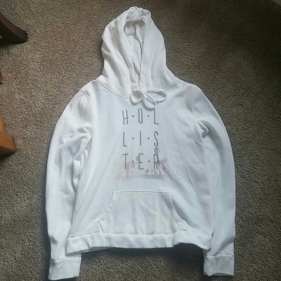 Hollister cream hoodie