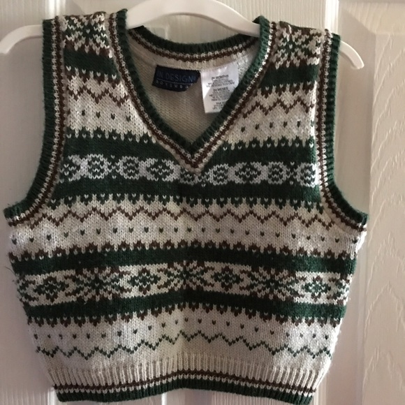 SIZE 24 Months (both) khaki pants & vest - Picture 3 of 4