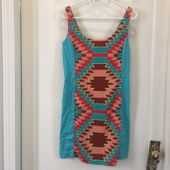 Aztec print dress