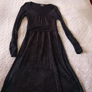 Athleta Ruched waistline long sleeve dress