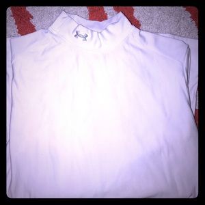 White cold gear under armor long sleeve top
