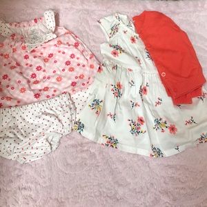 Bundle of 2 baby girl outfits