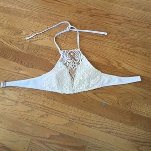White lace swimsuit