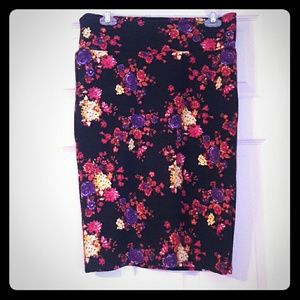 LuLaRoe Flower Print Skirt
