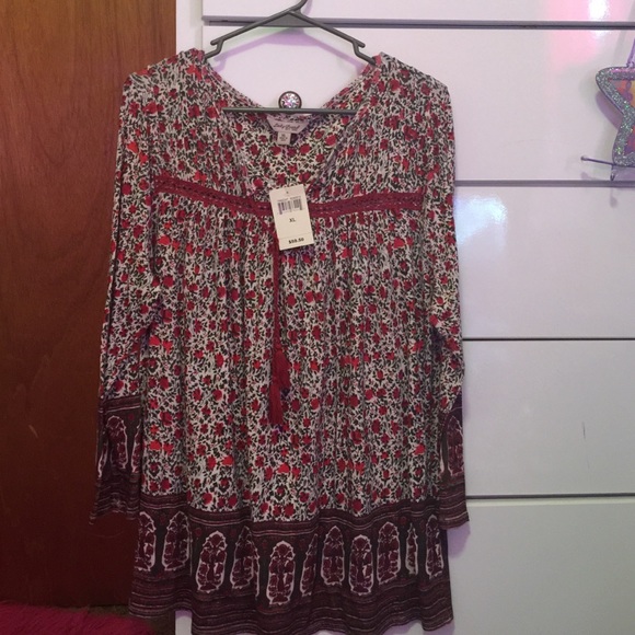 Floral Lucky Brand Shirt XL