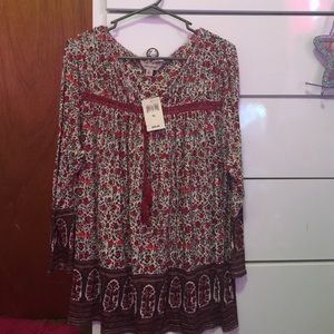 Floral Lucky Brand Shirt XL