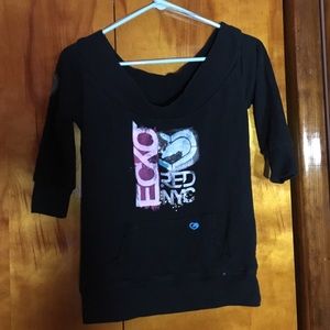 Ecko off the shoulder sweatshirt