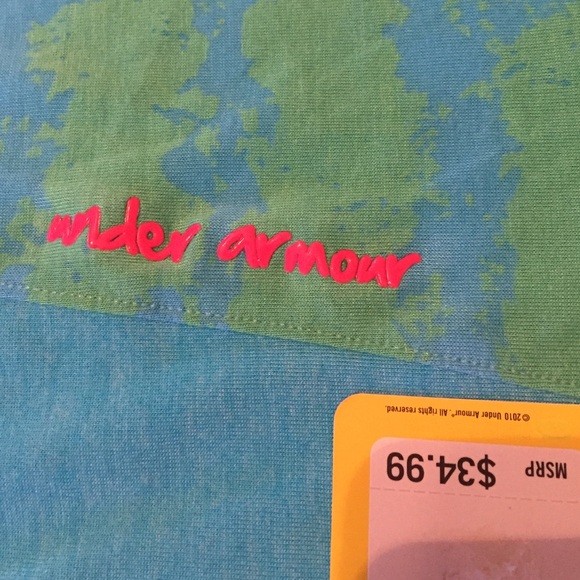 Under Armour shirt w/tie at back neck. - Picture 3 of 4