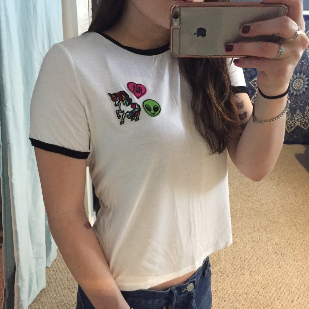 SOLD Good Vibes ringer tee