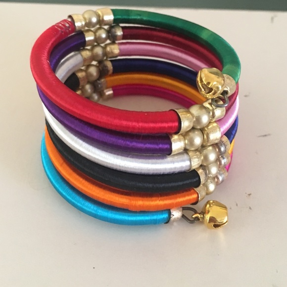 Rainbow color adjustable bracelet