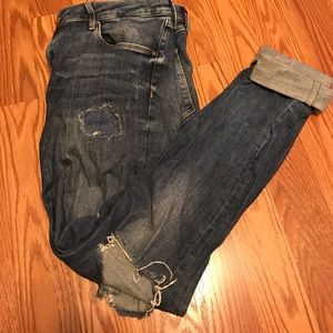 Denim boyfriend jeans