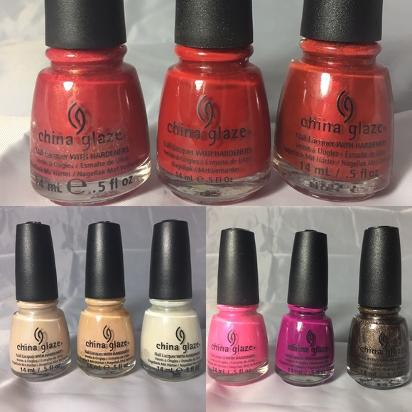 9 China Glaze Nail Polishes