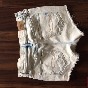 Booty Shorts in Washed Denim by A&F