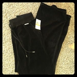 Women's NWT Michael Kors Velour Track Sweatpants
