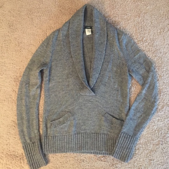 Jcrew Shawl Collar sweater with pockets