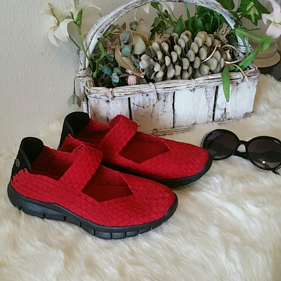Vibrant Red Handwoven Bernie Mevs