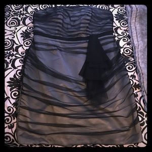 Davids Bridal Grey Strapless