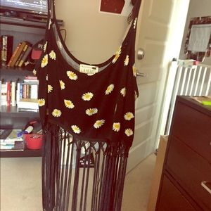 Fringe festival crop top