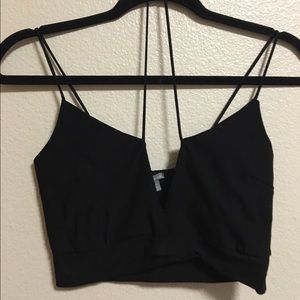 Black Crop Top from Charolette Russe