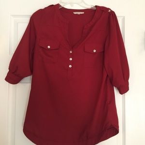 41 Hawthorn 3/4 Sleeve Popover Blouse