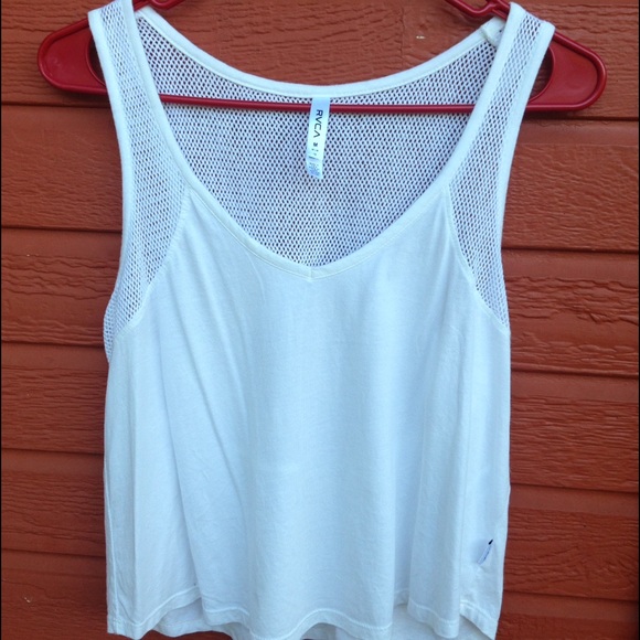 RVCA mesh crop top