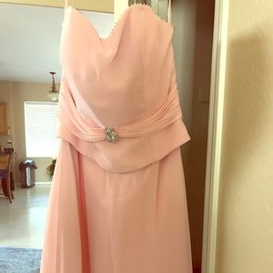 Pink dress, size 12, chiffon
