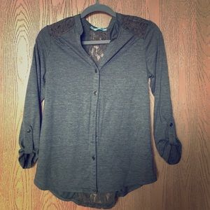 Maurice's Olive Button Up Top