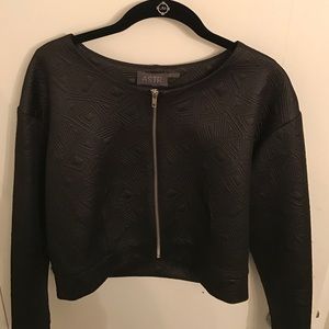 Black bomber jacket