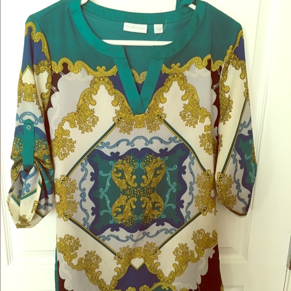 New top blue and green great condition