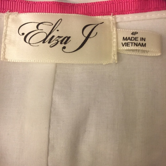 Eliza J eyelet fit & flare shirtdress in white, 4P - Picture 4 of 4