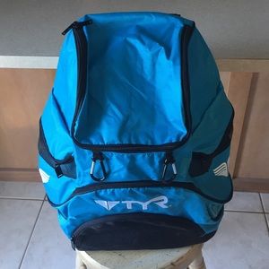 Blue TYR backpack