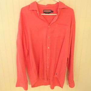 Vineyard Vines Linen Men's Shirt Size L
