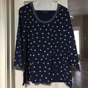 Polka dot pullover