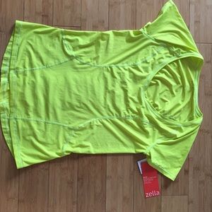 NWT Nordstrom - Zella workout t-shit lime green