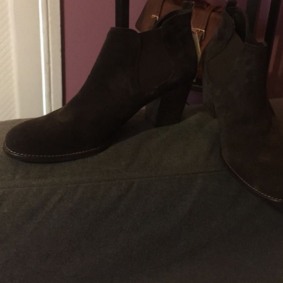 Brown Suede Booties