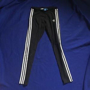 Women's 3 stripe adidas leggings