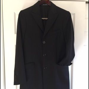 Martino Charcoal Wool Topcoat