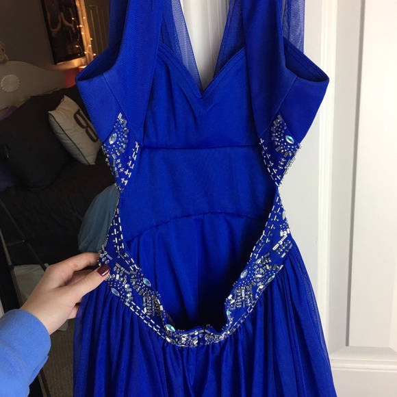 Royal Blue Homecoming/Prom Short Dress - Picture 4 of 4