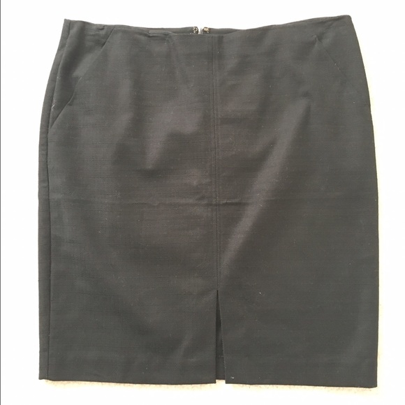 The Loft Black Tweed Skirt