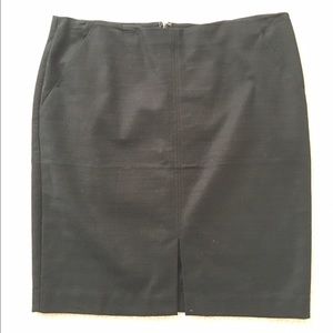 The Loft Black Tweed Skirt