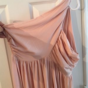 Rachel Pally blush colored maxi dress