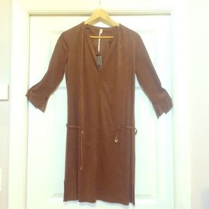 Boho suede-like tunic dress from Max Studio