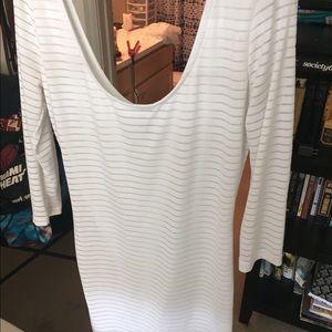 White bodycon dress