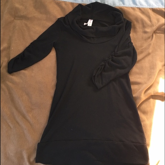 Black Formal Layered Neck Blouse