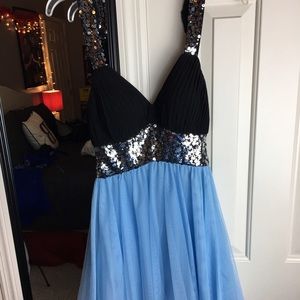 Light Blue Semi Formal Dress